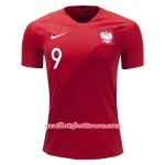 Maillot/Tenue Pologne Robert Lewandowski 9 Exterieur Coupe du monde 2018